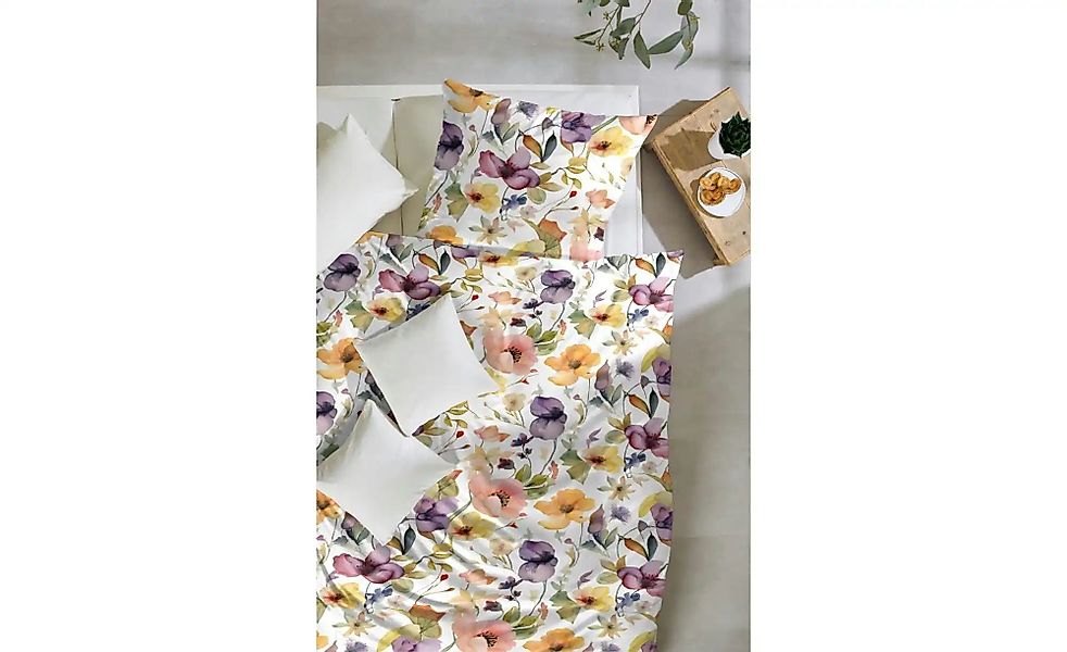 Primera Bettwäsche "Mako-Satin-Bettwäsche Alpine Garden" 2 Stk. tlg. mit ku günstig online kaufen