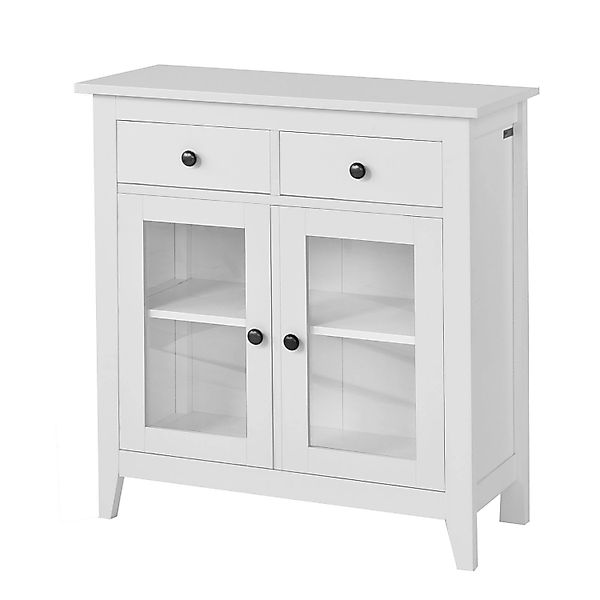 SoBuy Kommode Flurschrank Sideboard mit 2 Türen Küchenschrank 80cm FSB05-W günstig online kaufen