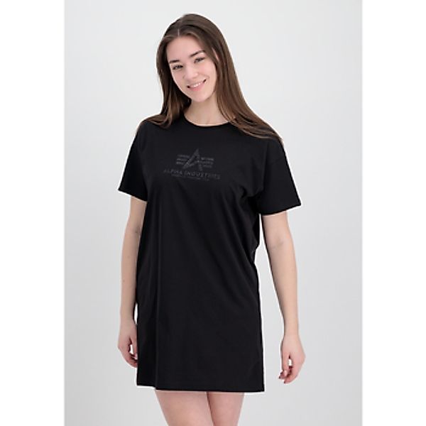 Alpha Industries  T-Shirt Basic T Long Glitter Women - black/black günstig online kaufen