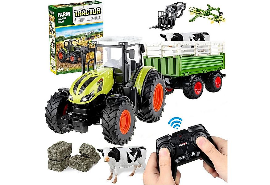 Esun RC-Traktor Ferngesteuerter Traktor Spielzeug, 3 in 1 RC Traktor für Ki günstig online kaufen