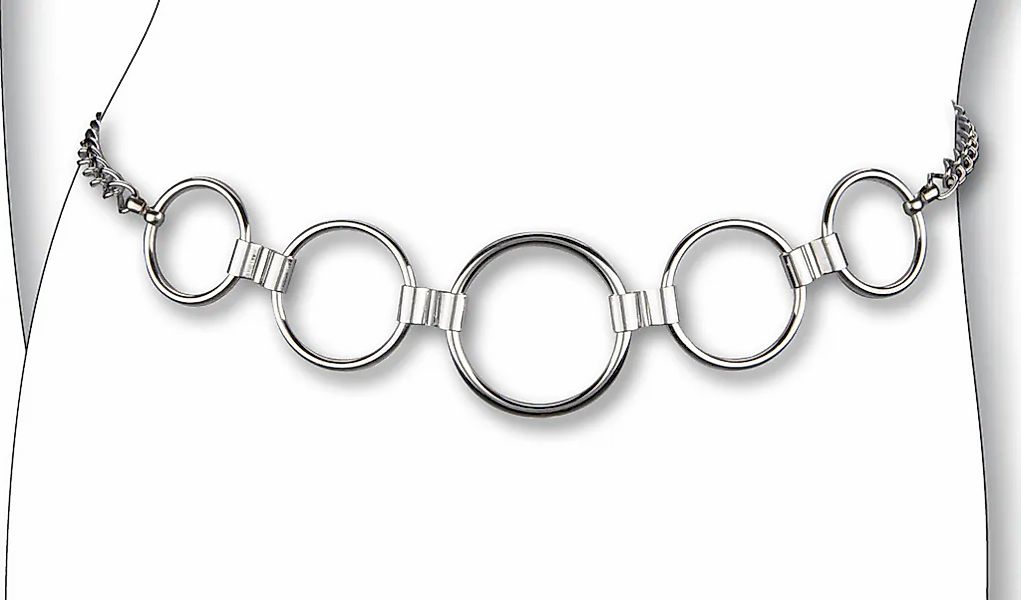 BERND GÖTZ Kettengürtel "Kettengürtel in elegant abgestuftem Ringdesign" günstig online kaufen