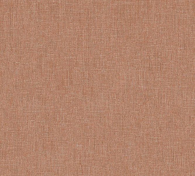 Bricoflor Terracotta Tapete in Textiloptik Leinen Vliestapete in Rot Braun günstig online kaufen