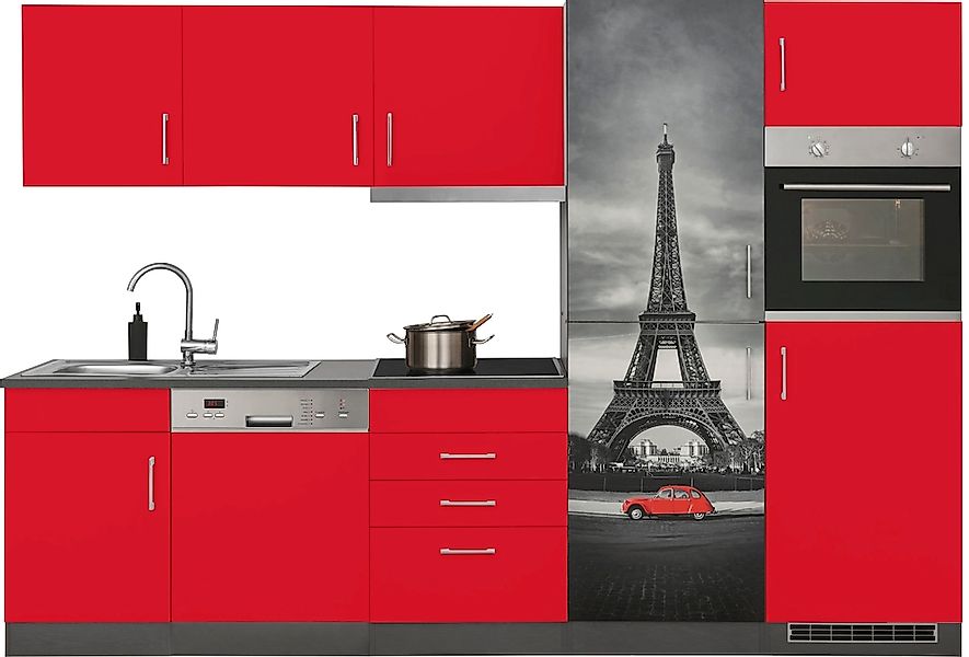 KOCHSTATION Küchenzeile "KS-Paris – Küchen mit einzigartigen Fotomotiven au günstig online kaufen