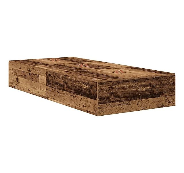 vidaXL Bett Aufbewahrungsbettgestell Altholz 70 x 190 cm Holzwerkstoff (1-t günstig online kaufen