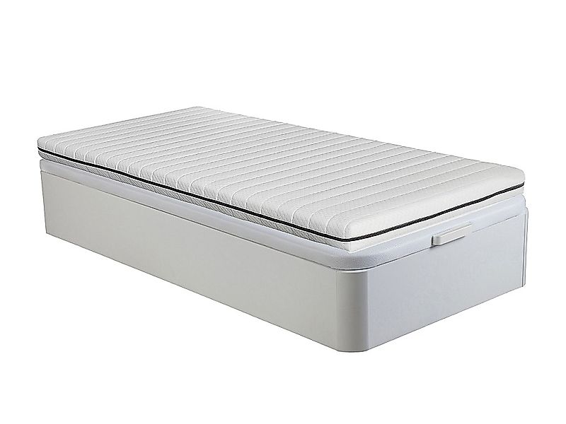 Set aus Bettgestell mit Bettkasten + Matratze - 90 x 190 cm - Schaumstoff - günstig online kaufen