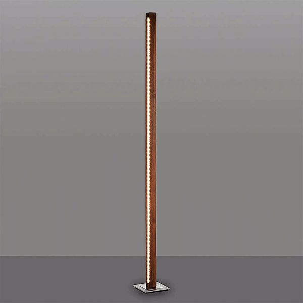 HerzBlut Leonora LED-Stehlampe 122,5cm Nussbaum günstig online kaufen