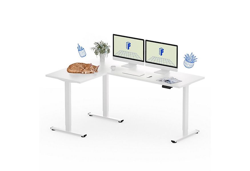 FLEXISPOT Eckschreibtisch Q1/Q3L L-Computertisch (4 Höhen-Speicherplätze & günstig online kaufen