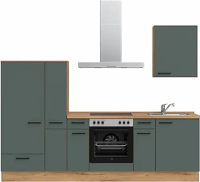 nobilia® Küchenzeile »"Easytouch I"« vormontiert, Ausrichtung wählbar, Brei günstig online kaufen