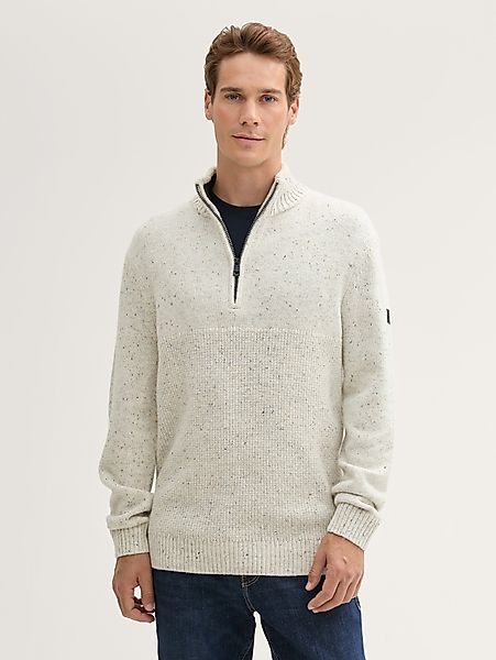 TOM TAILOR Strickpullover Troyer Pullover mit günstig online kaufen
