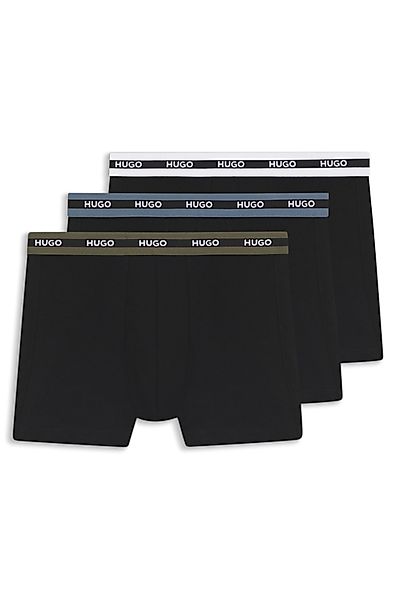 HUGO Underwear Trunk "BOXERBR TRIPL PLANET" kontrastfarbener Bund mit Logo günstig online kaufen