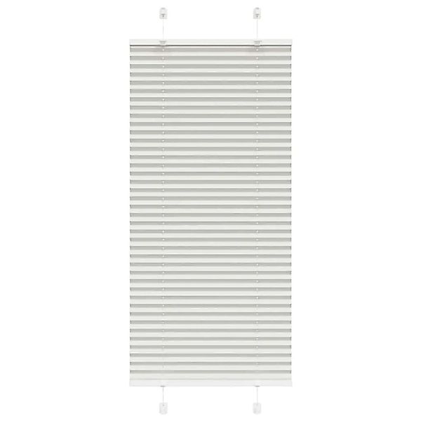 vidaXL Plissee Hellgrau 60x100 cm Stoffbreite 59,4 cm Polyester 4015322 günstig online kaufen