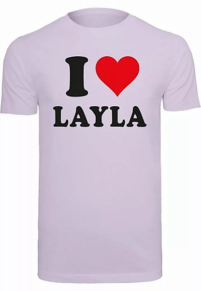 Merchcode T-Shirt Merchcode Herren I Love Layla T-Shirt (1-tlg) günstig online kaufen
