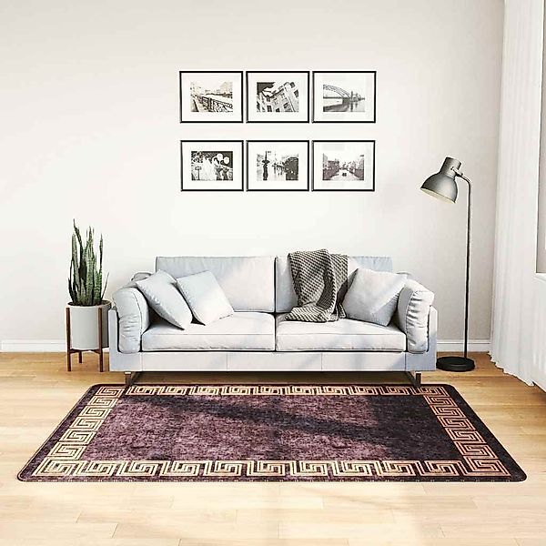 furnicato Teppich Waschbar 120x180 cm Schwarz günstig online kaufen