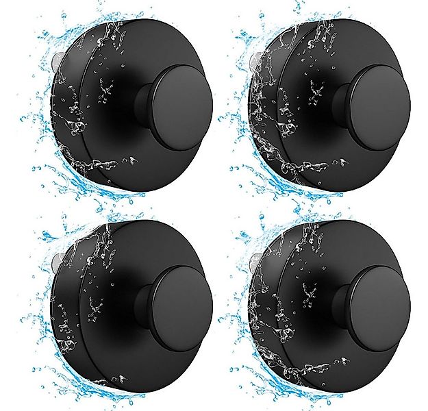 NUODWELL Handtuchhaken 4 Stück Handtuchhalter Ohne Bohren, Vakuum Saugnapf günstig online kaufen