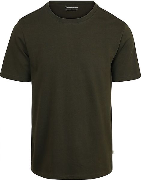 KnowledgeCotton Apparel T-shirt Olive - Größe XL günstig online kaufen