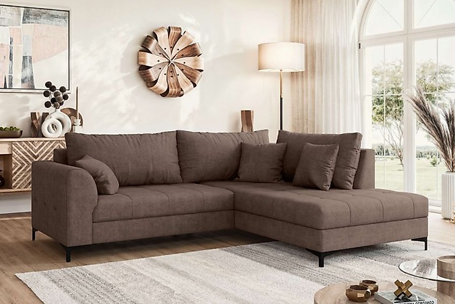 OTTO home Ecksofa »LEEVKE Design-Sofa mit Ottomane rechts/links bestellbar, günstig online kaufen