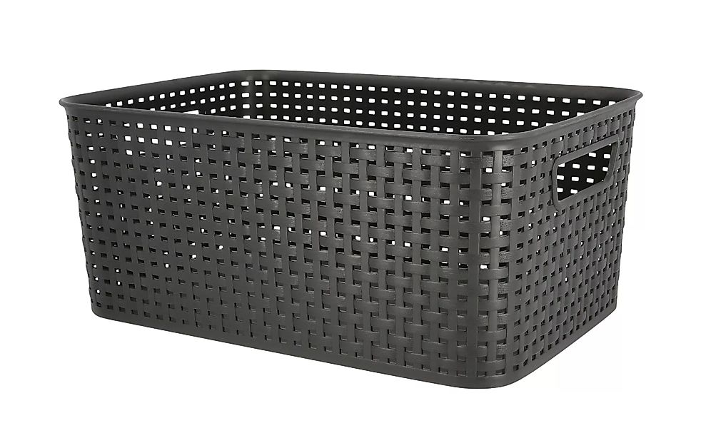 Aufbewahrungsbox - schwarz - Kunststoff - 39 cm - 17 cm - 27 cm - Sconto günstig online kaufen
