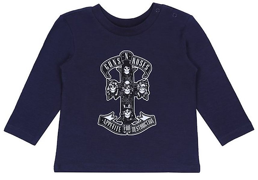 Sarcia.eu Langarmbluse Marineblaues Guns N 'Roses Oberteil 6-9 Monate günstig online kaufen