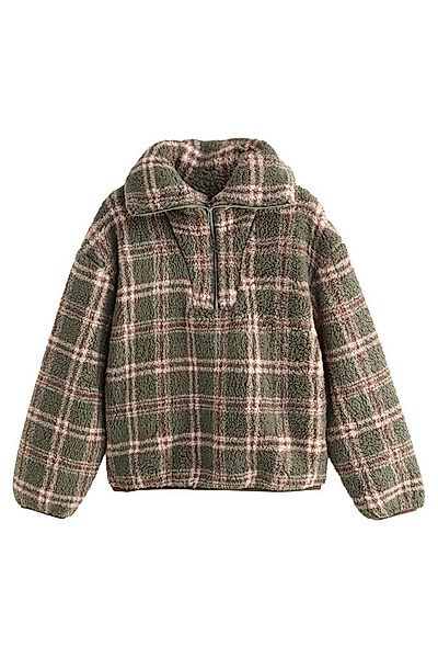 Next Fleecepullover Borg-Fleece mit Viertel-Reißverschluss (1-tlg) günstig online kaufen