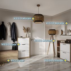 Vicco Schuhkipper Luca, Sonoma, 59 x günstig online kaufen