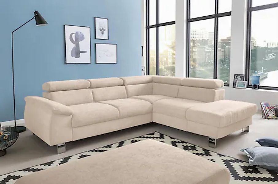COTTA Polstergarnitur »Komaris L-Form«, (Set), Set bestehend aus: Ecksofa m günstig online kaufen