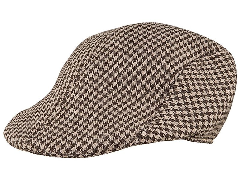 Orlob Kostüm Schiebermütze 20er Jahre beige-kariert 59cm günstig online kaufen