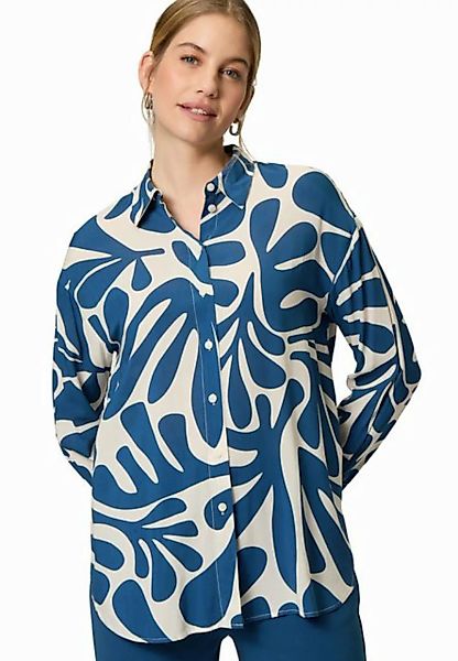 Zero Schlupfbluse zero Oversized-Bluse mit Blattmuster günstig online kaufen