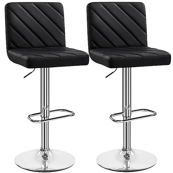 Yaheetech Barhocker (2er), Höhenverstellbare Barstühle mit günstig online kaufen