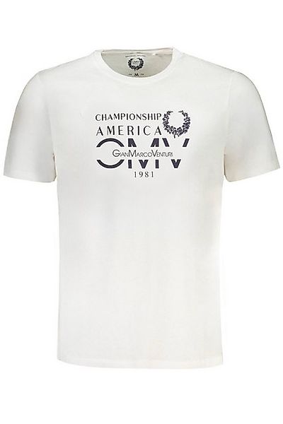 GIAN MARCO VENTURI T-Shirt Herren Rundhals T-Shirt - Weißes Kurzarmshirt mi günstig online kaufen