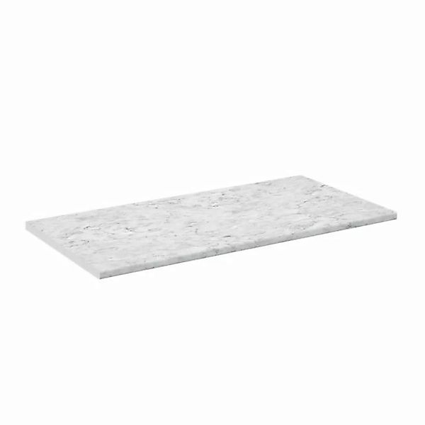 Vicco Unterschrank Küchenarbeitsplatte Marmor Weiß 120 cm günstig online kaufen