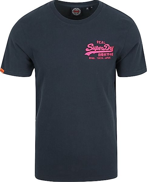 Superdry Tee Relaxed Navy  - Größe XL günstig online kaufen