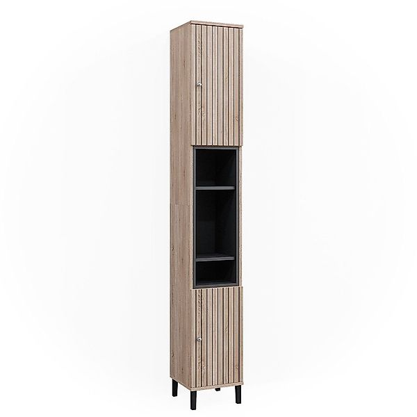 Vicco Hochschrank Aquis, Sonoma/Anthrazit, 30 x günstig online kaufen