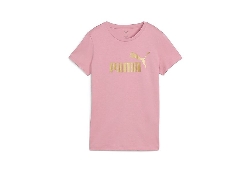 PUMA T-Shirt ESS NO. 1 LOGO METALLIC TEE Regular Fit, Kurzarm, Rundhalsauss günstig online kaufen