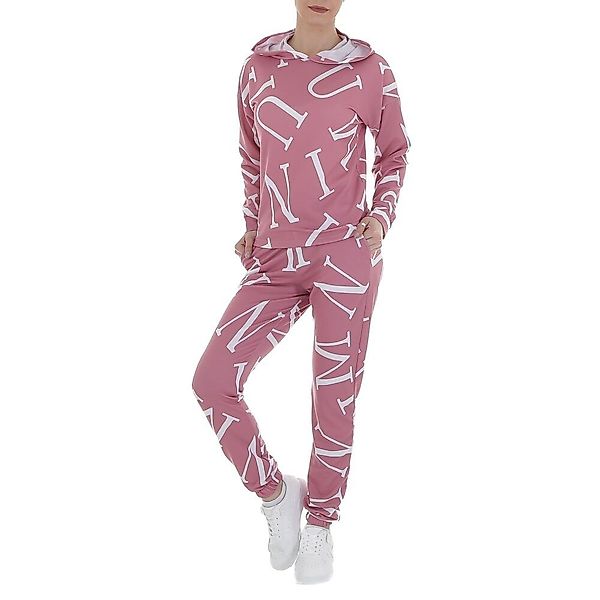 Ital-Design Jogginganzug Damen Freizeit, Kapuze Textprint günstig online kaufen