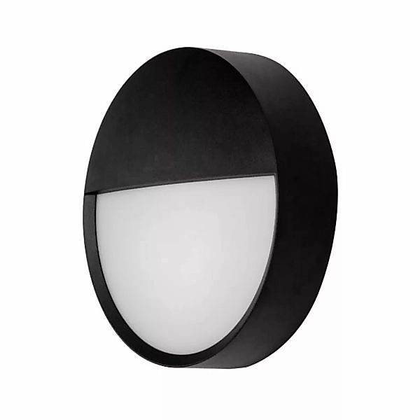 Brumberg LED-Wandanbauleuchte 12W 230V rund strukturschwarz - 10037183 günstig online kaufen