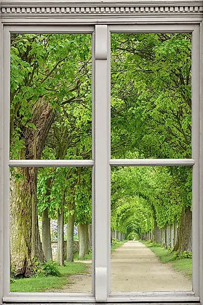 queence Wandsticker »Allee« Wandsticker, Wandbild, selbstklebend, 3D, Fenst günstig online kaufen