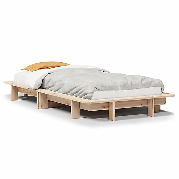 vidaXL Bett Massivholzbett ohne Matratze 75x190 günstig online kaufen