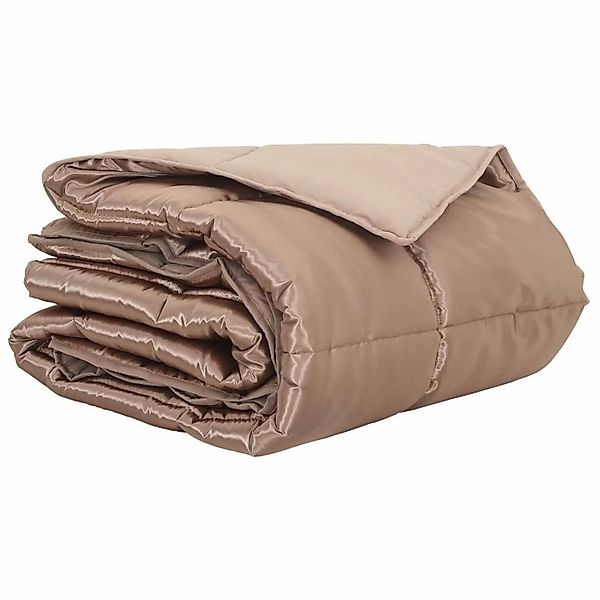 vidaXL Sommerdecke Gold 220 x 155 cm Satin und Mikrofaser 42025771 günstig online kaufen