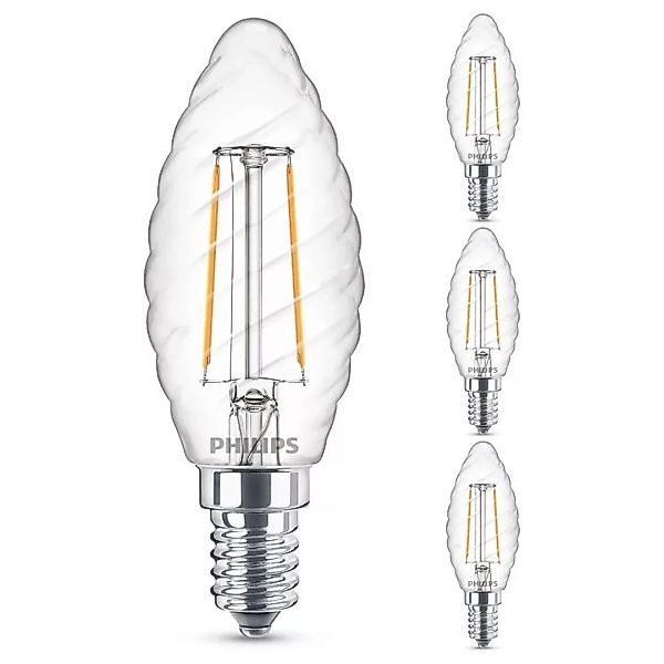 Philips LED Lampe ersetzt 25W, E14 Kerzeform ST35, klar, warmweiß, 250 Lume günstig online kaufen