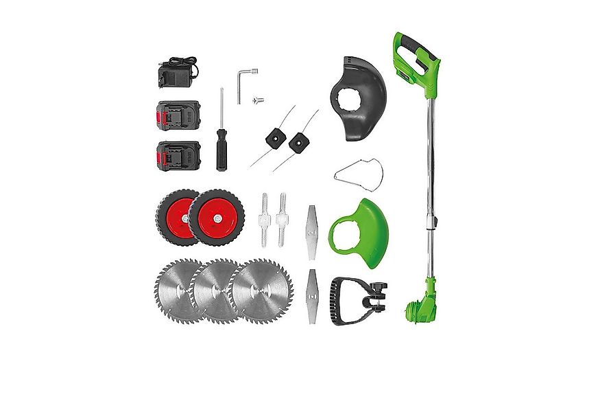 Genius Akku-Rasentrimmer Genius Rotorazer 8 in 1 Akku Rasentrimmer Rasenkan günstig online kaufen