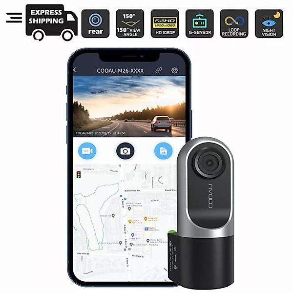 COOAU 1080P Dash Cam,Intelligente Auto Front Center Kamera Recorder Dashcam günstig online kaufen