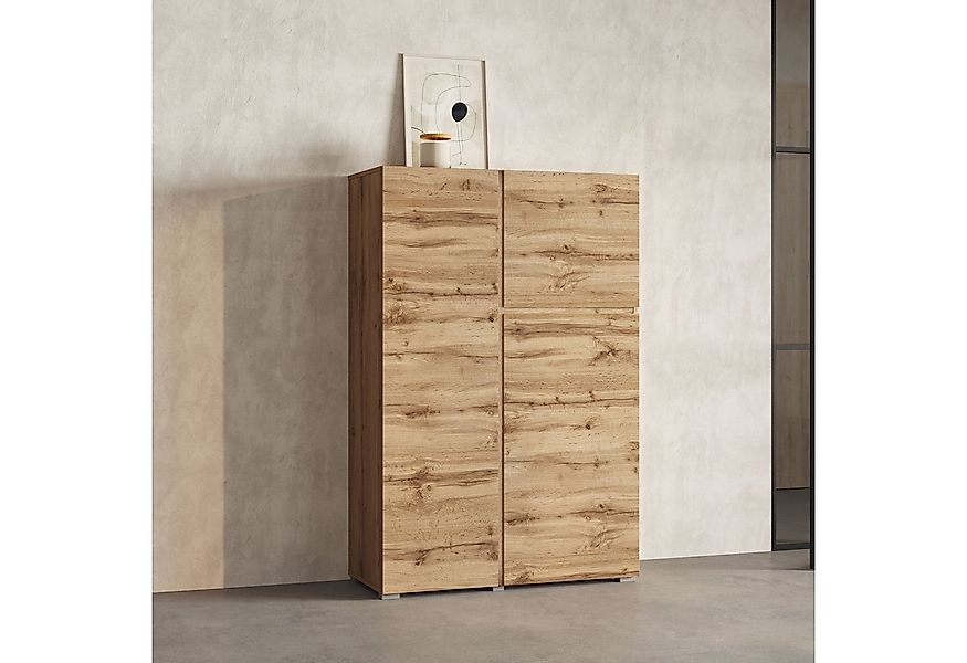 INOSIGN Highboard Metric, Breite 92cm, moderne grifflose Hochkommode 3 Türe günstig online kaufen