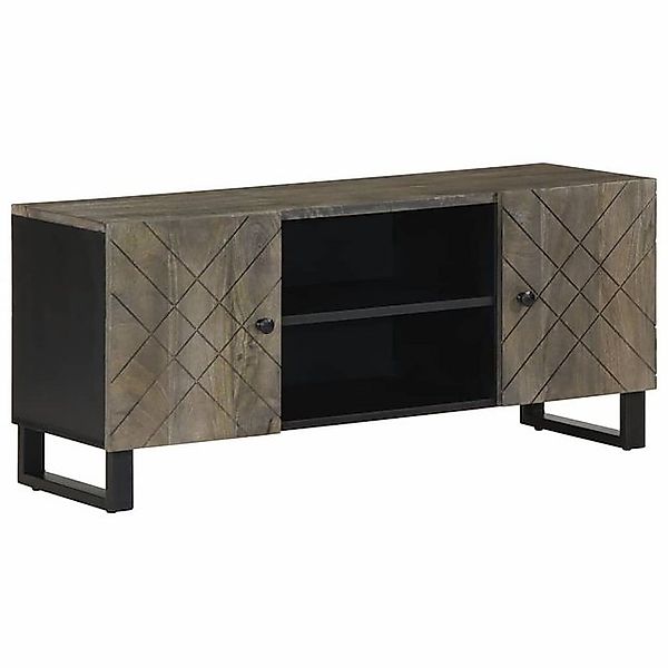 vidaXL TV-Schrank TV-Schrank Schwarz 105x33x46 cm Massivholz günstig online kaufen