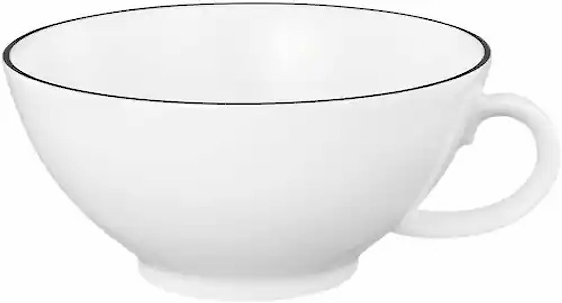 Seltmann Weiden Tasse »Lido Black Line«, (1 tlg.), Teeobertasse 0,14 l günstig online kaufen