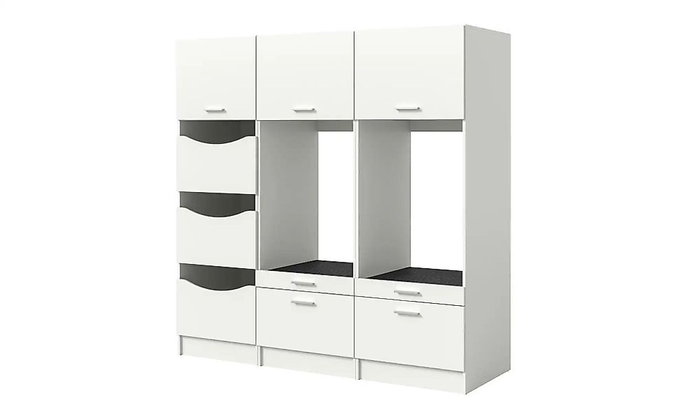 Waschmaschinenumbau Set  Frillensee ¦ weiß ¦ Maße (cm): B: 242 H: 195 Schrä günstig online kaufen