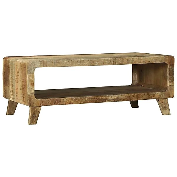 vidaXL Couchtisch Braun 90 x 50 x 35 cm Raues Mango-Massivholz 4104533 günstig online kaufen