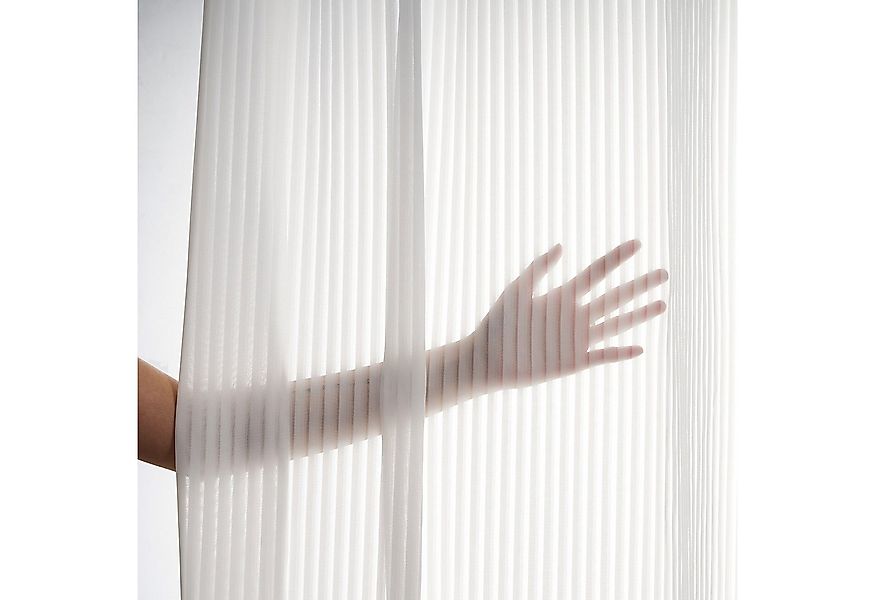 Topfinel Gardine mit ösen gardinen wohnzimmer modern transparent weiß oder günstig online kaufen