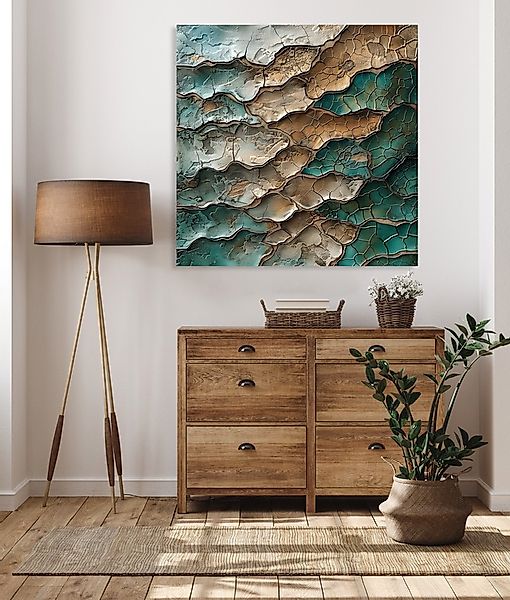 queence Acrylglasbild »Abstraktes Mosaik«, Abstrakt-Abstrakte-Formen-Gemäld günstig online kaufen