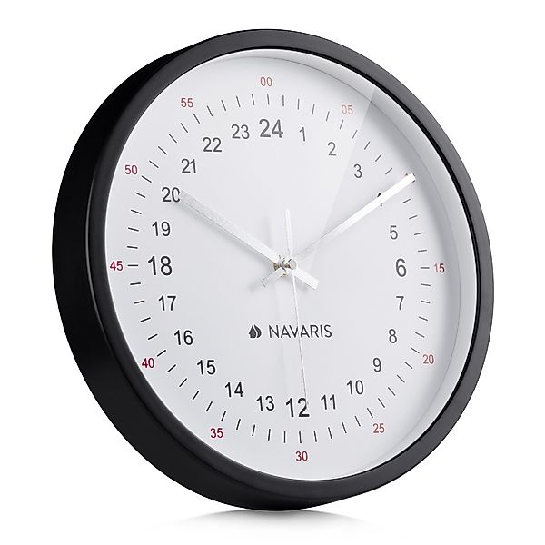 Navaris Wanduhr 24h Wanduhr - Analog günstig online kaufen