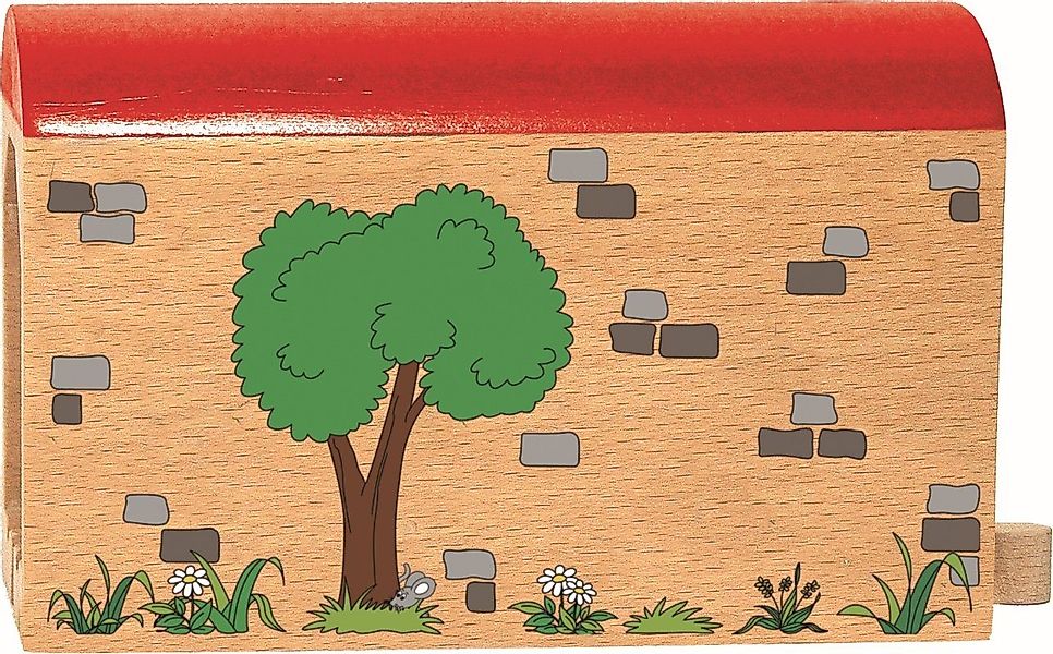 Woodyland Spielzeugeisenbahn-Tunnel 90824 Holz-Tunnel mit Schienenanbindung günstig online kaufen